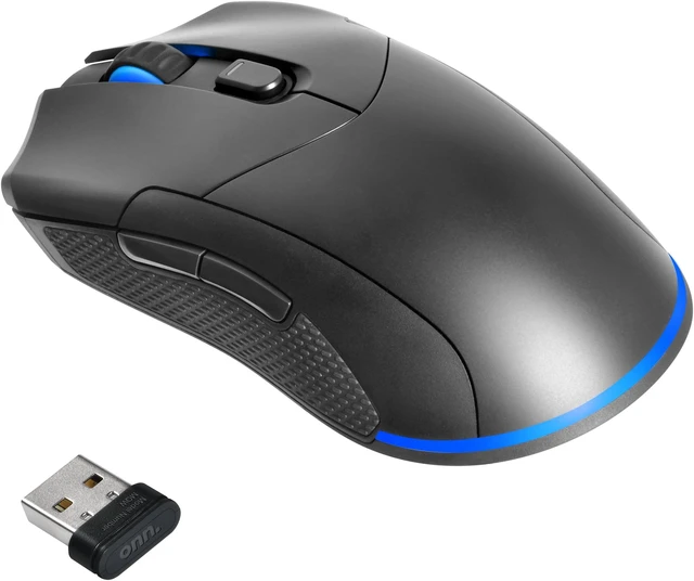 Alt view image 7 of 7 - Rechargeable Wireless Gaming Mouse with LED Lighting, 8 Programmable Buttons