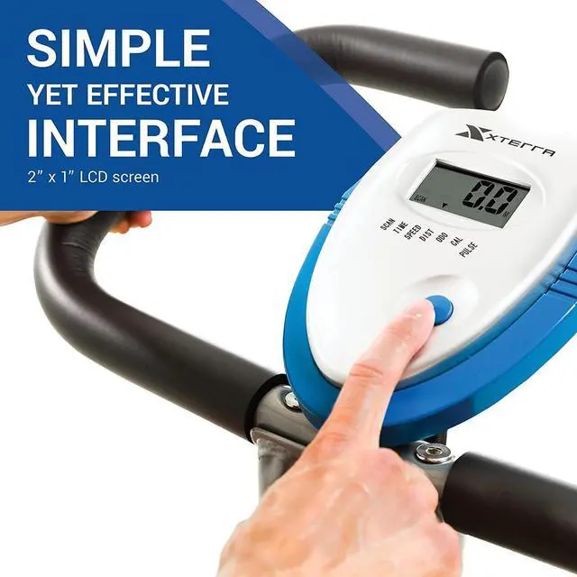 Alt view image 4 of 7 - XTERRA Fitness Folding Exercise Bike, 225 LB Weight Capacity
