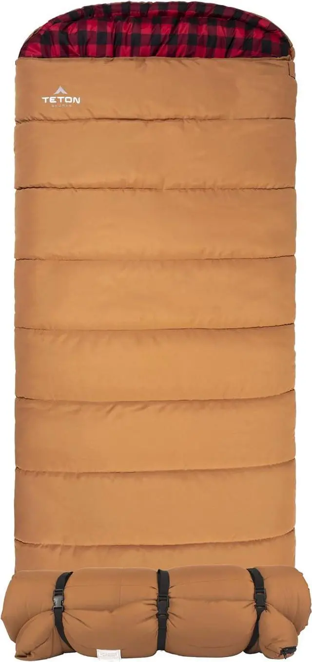 Main image of TETON Sports Deer Hunter Sleeping Bag, Warm and Comfortable Camping Sleeping Bag, Teton Tough Canvas Shell for Camping, Hunting, and Cold Weather