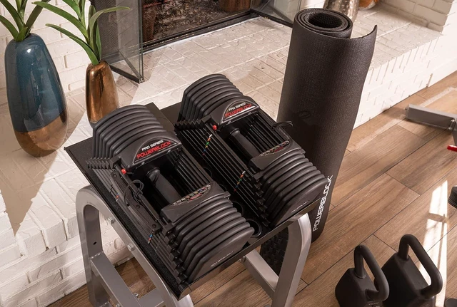 Alt view image 2 of 4 - PowerBlock Large Compact Stand | Folds flat for easy storage, effective for quick weight changes during your workout