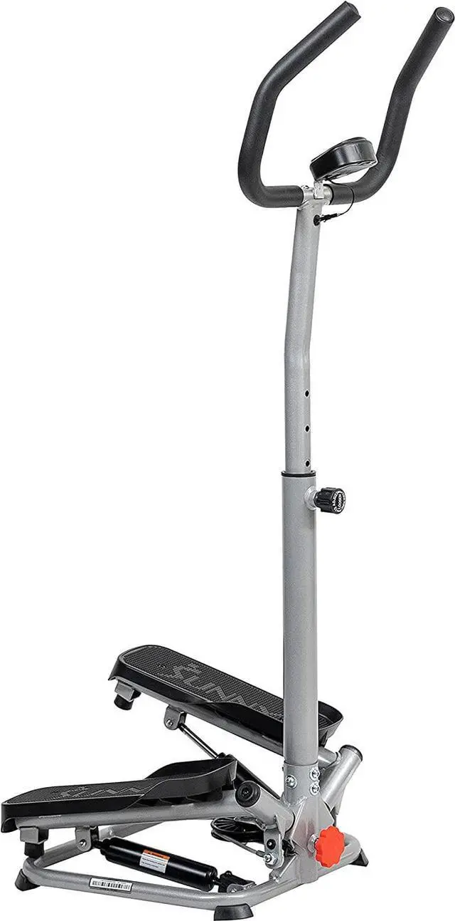 Alt view image 2 of 5 - Sunny Health & Fitness Steppers for Exercise at Home Exercising Workout Cardio Equipment Gym Mini Stair Master Climber Thigh Space Squat Twist Stepper Advanced Twisted Resistance Band Step with Bands