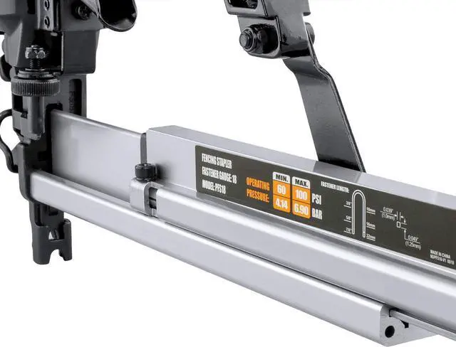 Alt view image 5 of 6 - PFS18 Pneumatic 18-Gauge 7/8" Fencing Stapler with Belt Hook