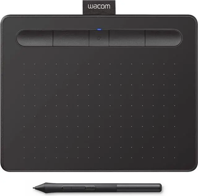 Main image of Wacom Intuos Small Bluetooth Graphics Drawing Tablet, 4 Customizable ExpressKeys, Portable for Teachers, Students and Creators, Compatible with Chromebook Mac OS Android and Windows - Black