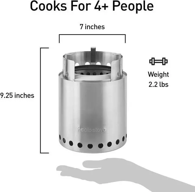 Alt view image 3 of 6 - Sigalect Campfire Camping Stove Portable Stove for Backpacking Outdoor Cooking Great Stainless Steel Camping Backpacking Stove Compact Wood Stove Design-No Batteries or Liquid Fuel Canisters Needed