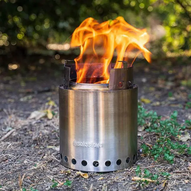 Alt view image 4 of 6 - Sigalect Campfire Camping Stove Portable Stove for Backpacking Outdoor Cooking Great Stainless Steel Camping Backpacking Stove Compact Wood Stove Design-No Batteries or Liquid Fuel Canisters Needed