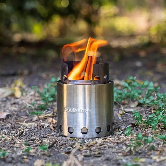 Alt view image 6 of 7 - Solo Stove Lite - Portable Camping Hiking and Survival Stove | Powerful Efficient Wood Burning and Low Smoke | Gassification Rocket Stove for Quick Boil | Compact 4.2 Inches and Lightweight 9 Ounces