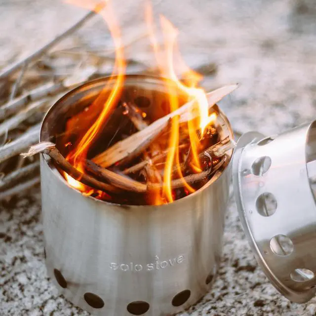 Alt view image 7 of 7 - Solo Stove Lite - Portable Camping Hiking and Survival Stove | Powerful Efficient Wood Burning and Low Smoke | Gassification Rocket Stove for Quick Boil | Compact 4.2 Inches and Lightweight 9 Ounces