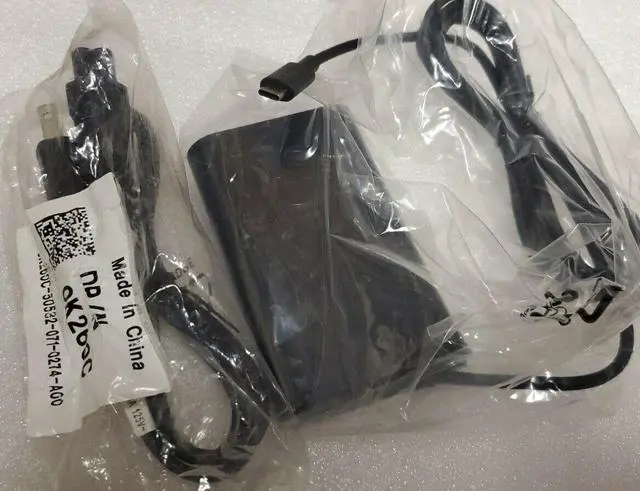 Alt view image 8 of 8 - OEM Dell Type-C USB-C 65W Power Supply AC Adapter Charger with US Plug Cord