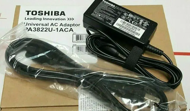 Main image of New Toshiba 45W 19V 2.37 AC Adapter Toshiba P/N: PA3822U-1ACA - Genuine box