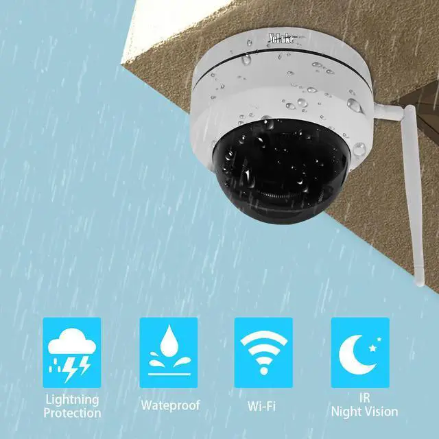 Alt view image 2 of 6 - 5MP IP Security Camera Waterproof Outdoor IP Camera