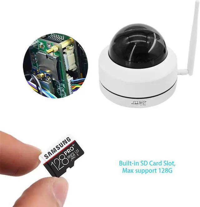 Alt view image 3 of 6 - 5MP IP Security Camera Waterproof Outdoor IP Camera
