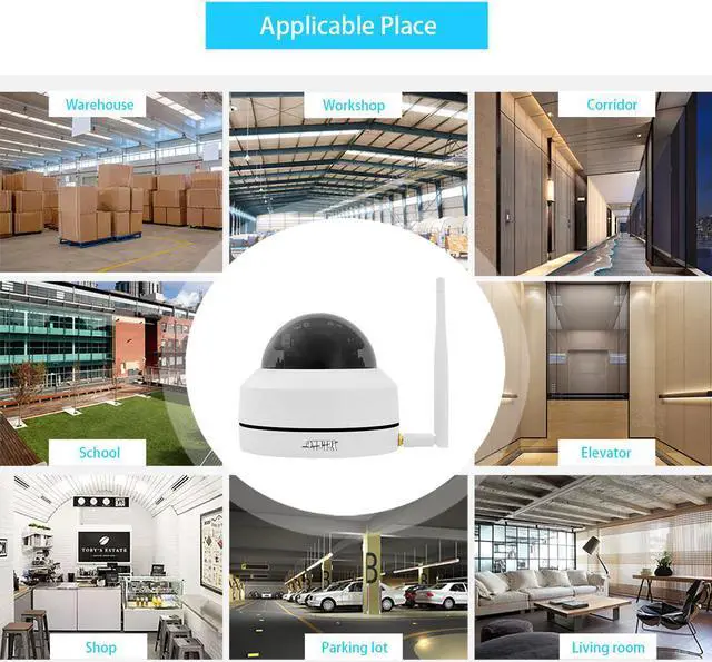 Alt view image 6 of 6 - 5MP IP Security Camera Waterproof Outdoor IP Camera