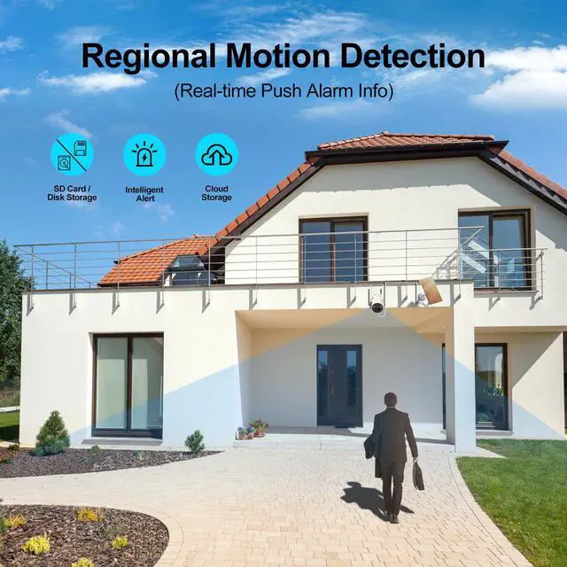 Alt view image 4 of 7 - 4CH Solar Powered Wireless Security Camera System 4MP Resolution Support Cloud Storage