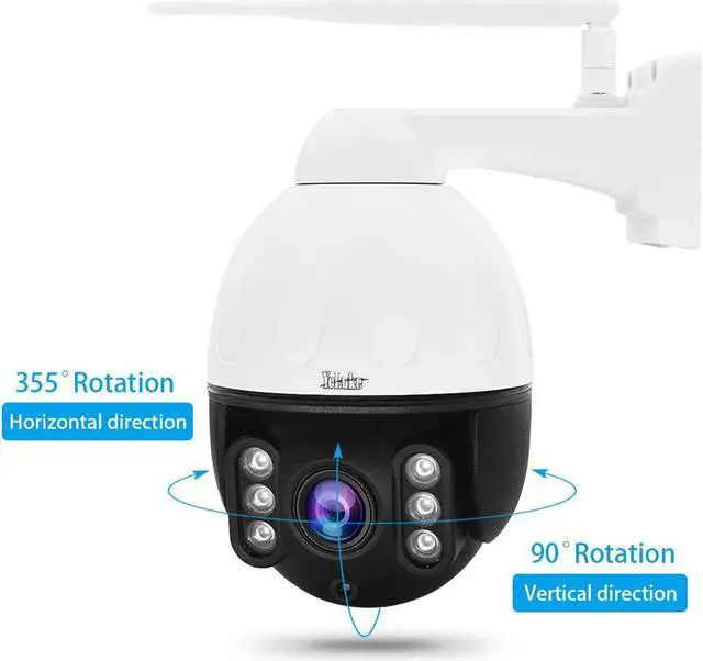 Alt view image 3 of 7 - JideTech 5MP PTZ Camera Outdoor,5X Optical Zoom WiFi IP Camera with Auto Tracking&Human Detection,2-Way Audio,Enhanced Night Vision,SD Card Slot,IP66 Waterproof