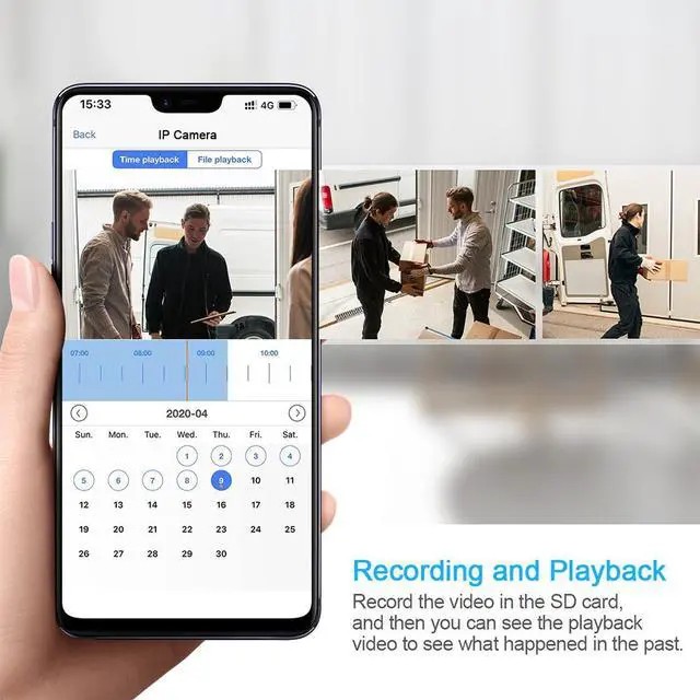 Alt view image 5 of 5 - JideTech 5MP PTZ Wireless IP Camera Outdoor, 1920P HD CCTV Surveillance Camera , 5X Zoom, Waterproof Security Camera, 2-Way Audio , Enhanced Night Vision, Motion Tracking, SD Card Slot.