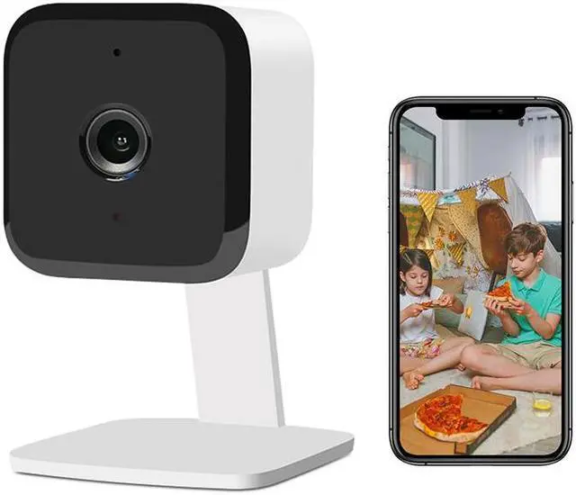 Main image of JideTech Home Office Use CCTV Night Vision Wireless WIFI Digital Clock Camera P2P Connection Clock mini Camera with Two Way Audio Motion Detection