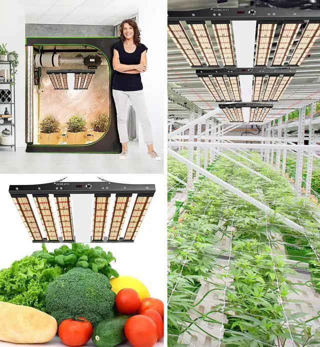 Alt view image 6 of 7 - SPC4500 LED Grow Light 450W, 5x5 ft Coverage with 2196 unlike Full Spectrum with UV & IR, Dimmable Daisy Chain Timer Veg & Bloom Grow Lamp Hydroponic Indoor Plants Seeding Flower