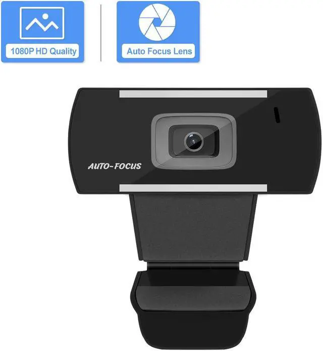 Main image of JideTech HD 1080p Webcam Built in Microphone Desktop Computer Laptop USB Web Camera for Streaming,Video Calling Recording,Chatting Webinars Gaming Distance Learning