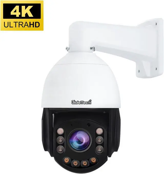 4K 8MP Outdoor PTZ IP POE Camera, Pan Tilt 20x Optical Zoom, Human