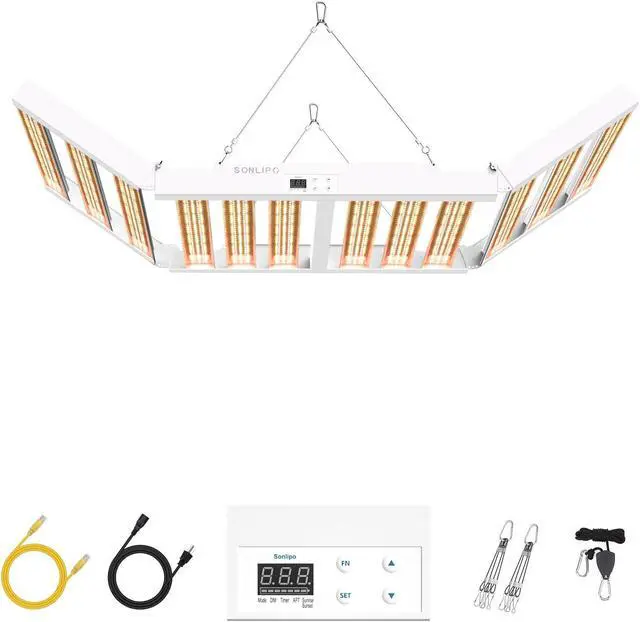 Main image of 2024 New SPF6000 PRO 600W LED Grow Light 6x6ft Coverage with Veg & Bloom Dimmer Timer Full Spectrum Grow Lamps for Indoor Plants Seeding Flowering LED Plant Light Fixture