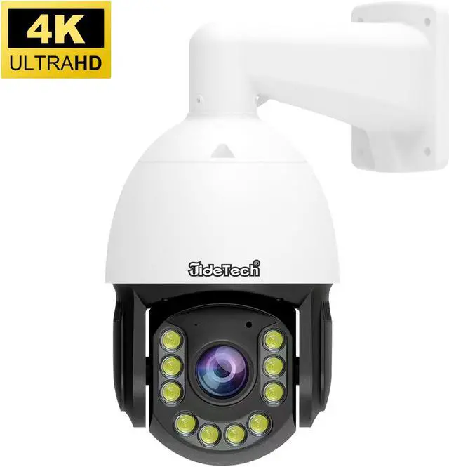Main image of Jide Tech 8MP 300X 30FPS POE PTZ Camera for Outdoor Use with Person/Motion Detection, IR Night Vision, Two-Way Talk, IP66 International Version  No Warranty