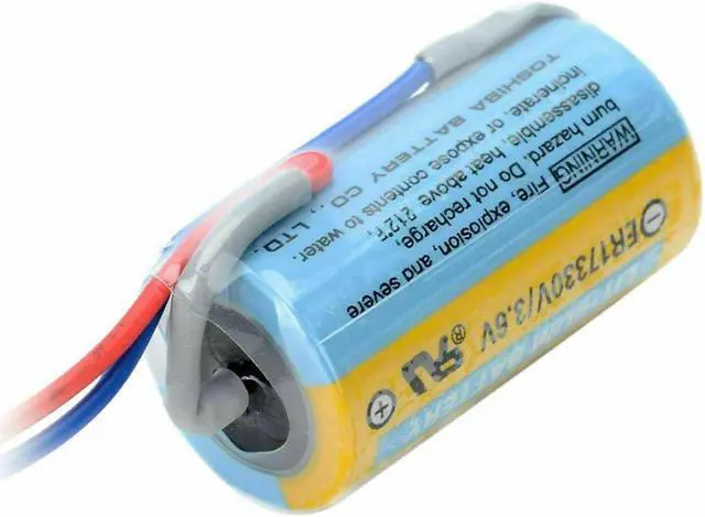 Alt view image 3 of 7 - (10-Pack)MR-BAT ER17330V 3.6V 1700mAh PLC Replacement Battery with Plug Non-Rechargeable for A6BAT FANUC CNC System Power