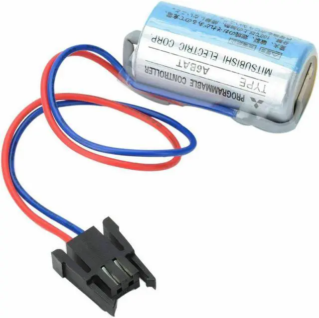 Alt view image 4 of 7 - (10-Pack)MR-BAT ER17330V 3.6V 1700mAh PLC Replacement Battery with Plug Non-Rechargeable for A6BAT FANUC CNC System Power