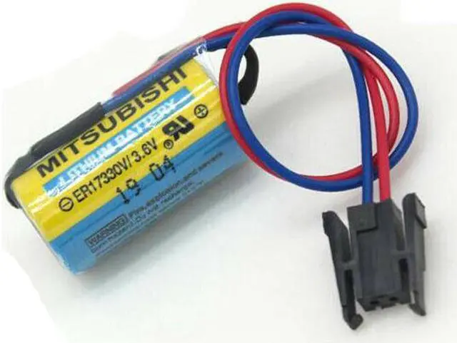 Alt view image 5 of 7 - (10-Pack)MR-BAT ER17330V 3.6V 1700mAh PLC Replacement Battery with Plug Non-Rechargeable for A6BAT FANUC CNC System Power