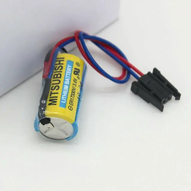 Alt view image 6 of 7 - (10-Pack)MR-BAT ER17330V 3.6V 1700mAh PLC Replacement Battery with Plug Non-Rechargeable for A6BAT FANUC CNC System Power