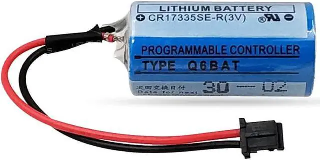 Alt view image 4 of 7 - 10PCS CR17335SE-R 3V Q6BAT PLC Lithium Battery with Plug for Q25PRHCPU Q170HBATC QNS FANUC System