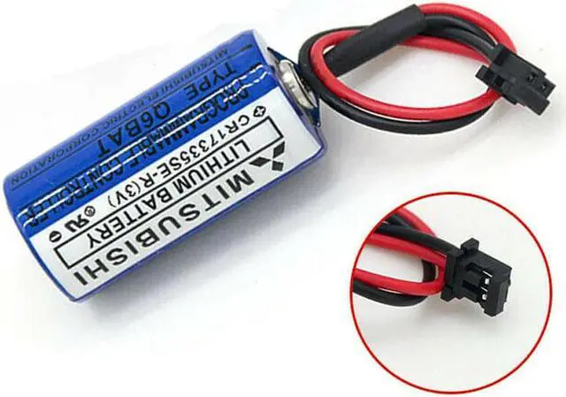 Alt view image 6 of 7 - 10PCS CR17335SE-R 3V Q6BAT PLC Lithium Battery with Plug for Q25PRHCPU Q170HBATC QNS FANUC System