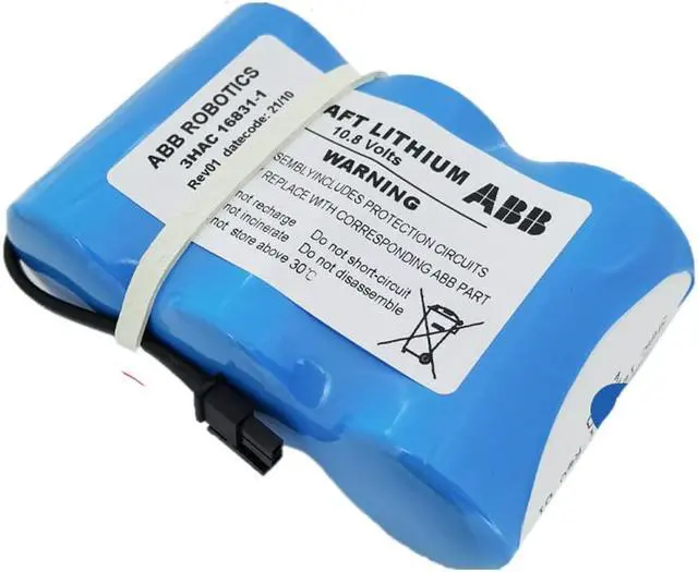 Alt view image 2 of 5 - 3HAC16831-1 17000mAh 3HAC13150-1 Battery for ABB Robot Controller SMB CPU Server Battey 10.8V Lithium Battery