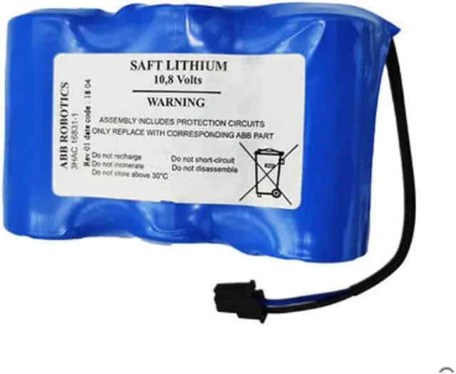 Alt view image 5 of 5 - 3HAC16831-1 17000mAh 3HAC13150-1 Battery for ABB Robot Controller SMB CPU Server Battey 10.8V Lithium Battery