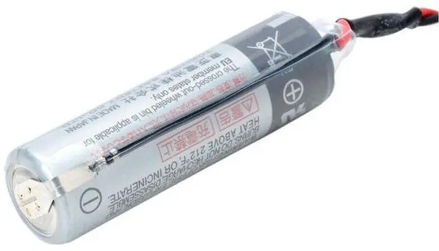 Alt view image 4 of 7 - 6Pcs ER6V/3.6V 2400mAh ER6VC119A ER6VC119B PLC Lithium Battery for Toshiba PLC Battery for M64 System with Brown Plug