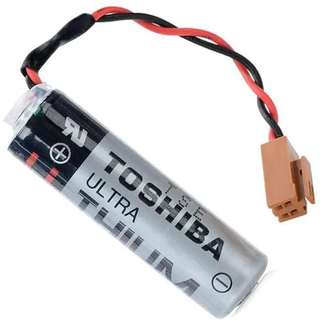 Alt view image 7 of 7 - 6Pcs ER6V/3.6V 2400mAh ER6VC119A ER6VC119B PLC Lithium Battery for Toshiba PLC Battery for M64 System with Brown Plug