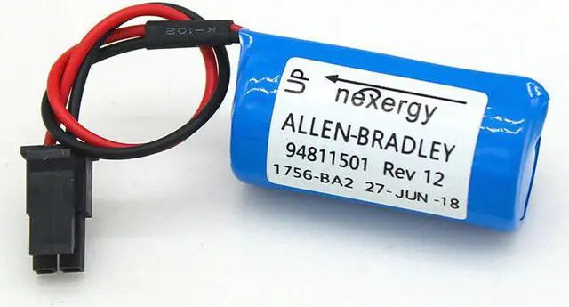 Alt view image 2 of 7 - (20-Pack) 1756-BA23V 1800mAh 1756-BA2 Replacement Battery for Allen Bradley BR2/3A-AB PLC Control Battery