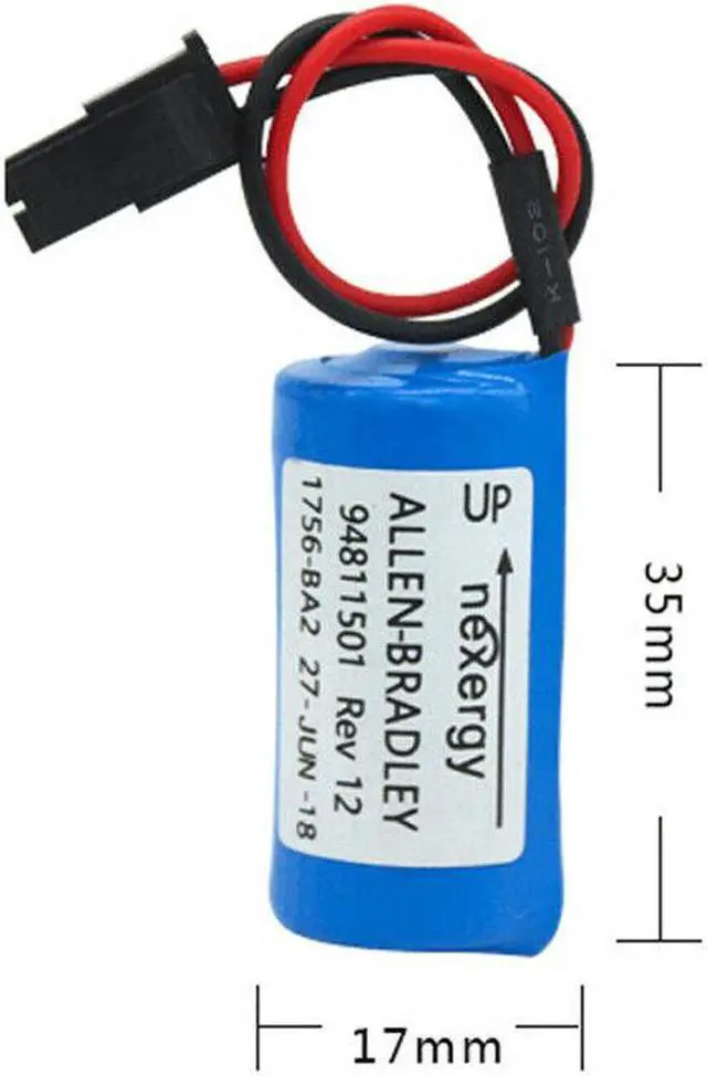 Alt view image 6 of 6 - 3PCS 3V 1756-BA2 1800mAh Replacement Battery for 1756-L1 1756-BA2 BR2/3A-AB, CNC Machine