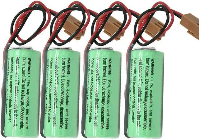 Main image of (4-Pack) 3V 2500mAh PLC Replacement Battery for CR17450SE-R A98L-0031-0012