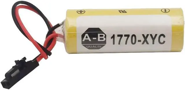 Alt view image 3 of 6 - 4-Pack 3V 1800mAh 1770-XYC Replacement Lithium Battery for  PLC 1770-XYC/A 1770-XYB Cell 1756-BA1
