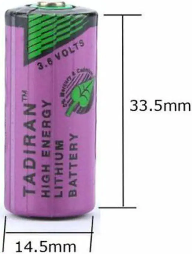 Alt view image 4 of 4 - (2-Pack) TL-5955 2/3AA 3.6V 1650mAh Battery for  TL-4955 3.6V SL-761 ER14335 PLC, CNC Lithium Battery