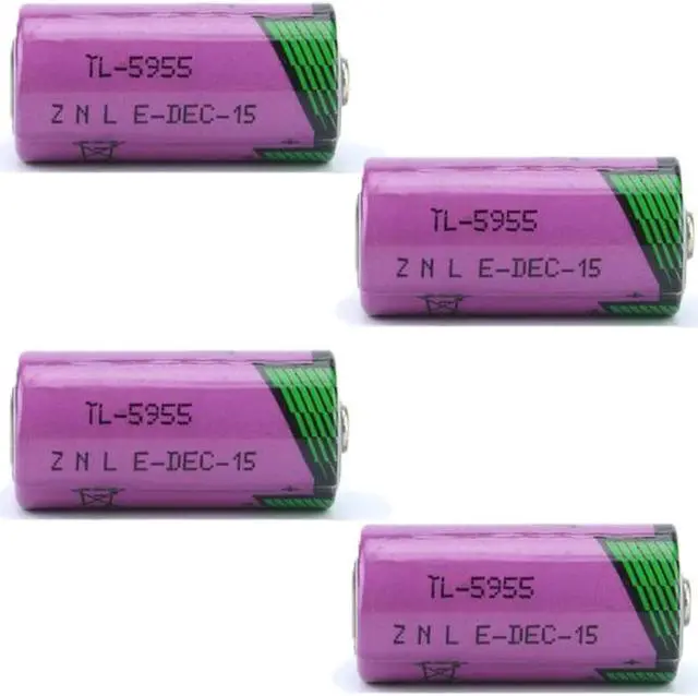 Main image of 4PCS TL-5955 2/3AA 3.6V 1650mAh Battery for TL-4955 SL-761 ER14335 PLC, CNC Lithium Battery