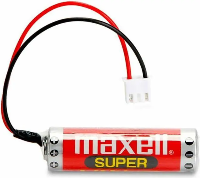 Alt view image 3 of 7 - (8 Pack) 1800mAh ER6C AA 3.6V Lithium Battery for FX F2-40BL FX2N/1N PLC Battery with Plug