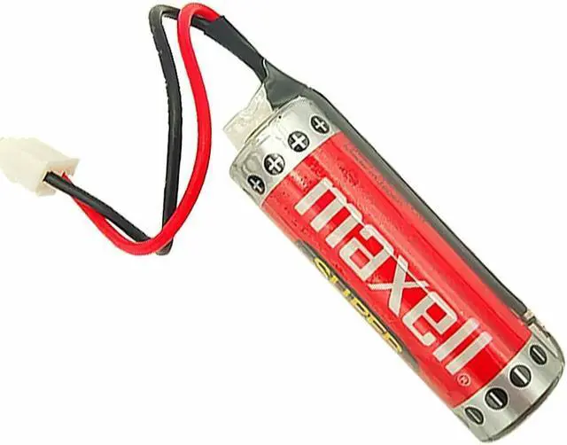 Alt view image 6 of 7 - (8 Pack) 1800mAh ER6C AA 3.6V Lithium Battery for FX F2-40BL FX2N/1N PLC Battery with Plug