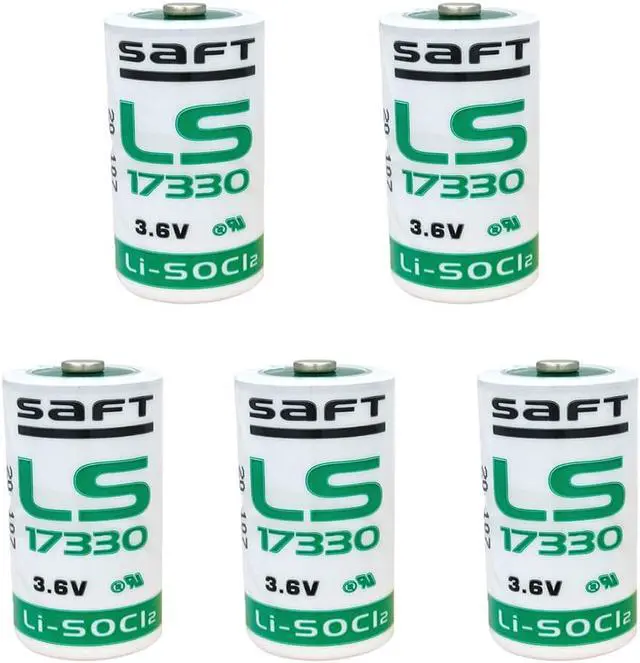 Main image of 5PCS LS17330 2/3A 3.6V 2.1Ah PLC Lithium Battery Detector Gas Alarm PLC Industrial Control Servo Driver 3.6V Lithium Battery