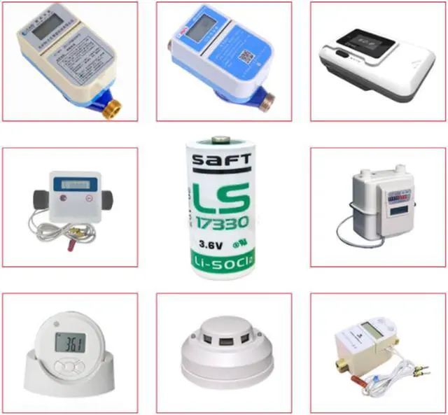 Alt view image 4 of 4 - (Pack of 6) 3.6V 2100mAh 2/3A LS17330 Lithium Thionyl Chloride (Li-SOCl2) Battery Primary LS 17330 2/3 A Size for SAFT