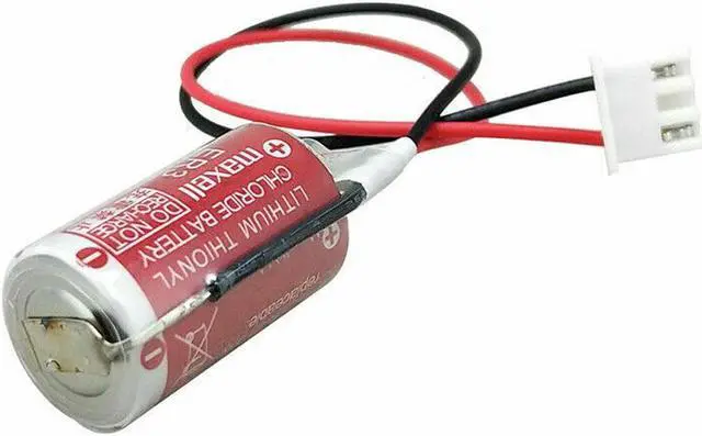 Alt view image 3 of 6 - 5Pcs ER3 Battery for Maxell ER3 3.6V 1100mAh Li-ion PLC Battery with PM-20BL Plug