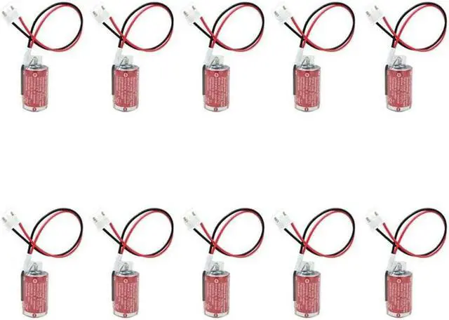 Main image of 10PCS Compatible for MAXELL ER3 1100mAh Li-ion PLC Lithium Battery PM-20BL 3.6V Battery