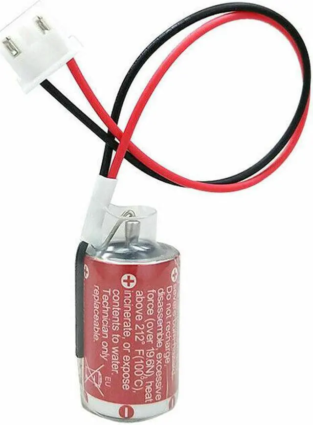 Alt view image 2 of 6 - 10PCS Compatible for MAXELL ER3 1100mAh Li-ion PLC Lithium Battery PM-20BL 3.6V Battery