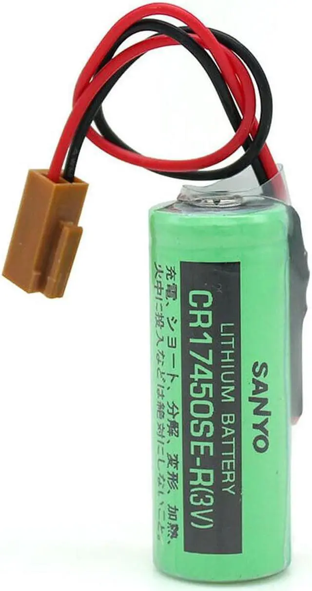 Alt view image 5 of 6 - (10 Pack) 3V 2500mAh Replacement Battery with Plug for SANYO CR17450SE-R FANUC A98L-0031-0012 PLC Battery