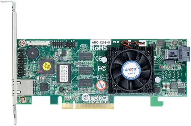 Alt view image 2 of 2 - Areca Controller Card ARC-1216-4i 4Port PCI Express3.0 12Gbps SAS RAID